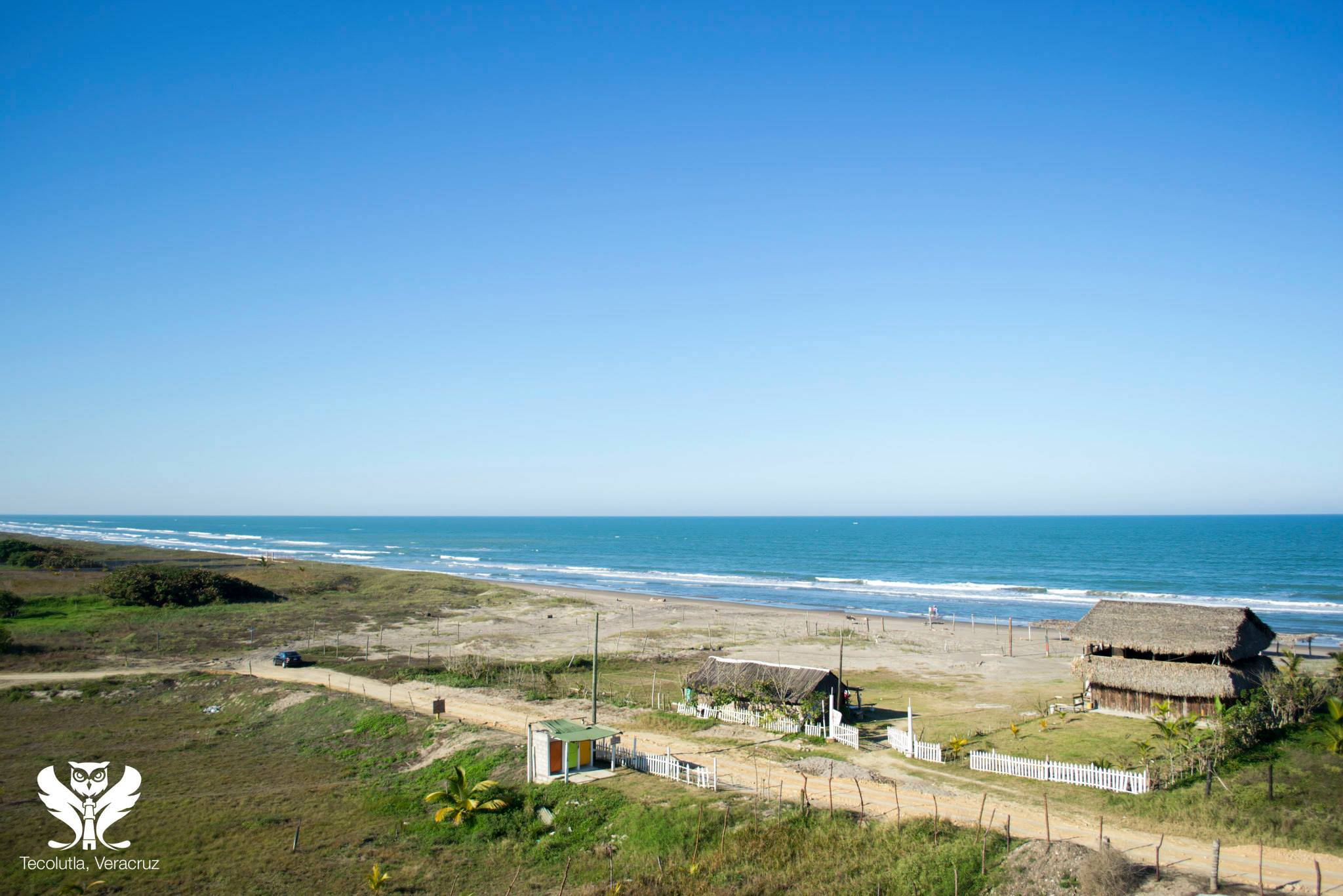 Vista de la playa de Tecolutla